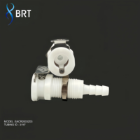 Raccord rapide pour tuyau de poche à eau, connecteur de tube 3/8, raccords de tuyauterie pour produits médicaux et cosmétiques en plastique