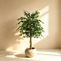 Großhandel Hochwertiger Realistischer 150cm Künstlicher Ficus-Baum Topfpflanze für Büro & Heim-Gartendekoration