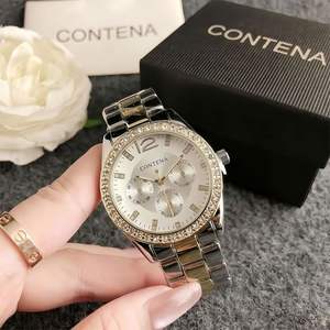 Reloj de pulsera de cuarzo de lujo para hombre y mujer, con diamantes, a prueba de agua, de marca personalizada, precio de fábrica. - Product Image 6