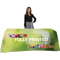 Housse de table en polyester, impression par sublimation CMYK haute définition, nappe personnalisée