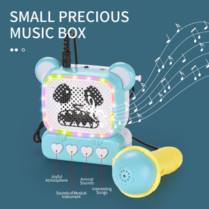 Nuovi giocattoli del microfono del carillon del fumetto dei bambini hanno messo il carillon tenuto in mano portatile di KtTV con i giocattoli del microfono per i bambini - Product Image 4