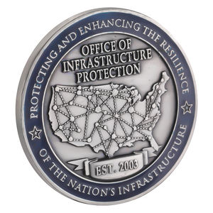 Monedas conmemorativas Retro con logotipo en relieve de plata antigua, logotipo personalizado, moneda tallada en 3D, regalos para eventos - Product Image 1