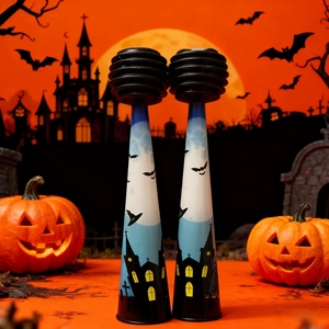 <b>Halloween</b> Air Horn Plastic Pump Horn Haunted Castle Bat Pumpkin Pattern Noisemaker Toy For <b>Halloween</b> Party <b>Decoration</b> Wholesale - Product Image 6