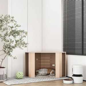 מותאם אישית חיית מחמד כלוב כלבים בית רהיטים לחיות מחמד בתוך כלוב עץ בית עץ כלוב וילה בתים - Product Image 1