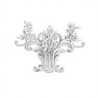 Sculpture murale en PU de style européen moderne, durable, légère, résistante au feu, ornement artistique pour la décoration intérieure d'hôtel