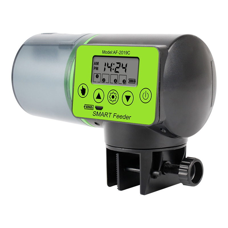 Перезаряжаемая автоматическая кормушка для рыбы RESUN AF-2019C, интеллектуально устанавливает количество кормящих рыб