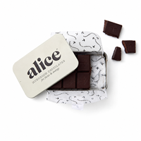 Boîte en métal miniature personnalisée avec couvercle coulissant pour chocolat, bonbons à la menthe, boîte coulissante en métal