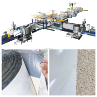 Ligne de production de membranes d'isolation auto-adhésives non-asphaltées personnalisables, haute automatisation, revêtement automatique au sable