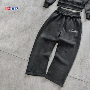 Felpa con Cappuccio <span class=keywords><strong>Y2K</strong></span> Personalizzata con Zip, Effetto Consumato, Doppio Cappuccio, Alta Qualità, Streetwear Oversize in Spugna Francese - Product Image 4