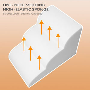 Escalera de escalada ortopédica de lujo para perros y gatos, cama para mascotas, escaleras, cubierta de terciopelo extraíble, escalones de espuma viscoelástica lavables, certificación CE - Product Image 3