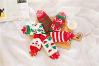 Chaussettes de Noël douces et moelleuses, épaisses et chaudes, antidérapantes pour l'intérieur, à revers, amusantes, pour les fêtes, vente en gros, faible MOQ