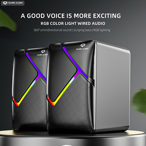 Vendita calda E-sport cablato altoparlante Mini portatile Desktop portatile USB altoparlante multimediale Subwoofer RGB illuminazione Touch Gaming - Product Image 2