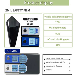 ฟิล์มกรองแสงรถยนต์ ASDFilm Ultra High Definition Nano Ceramic Vlt5% 15% 35% 50% 70% IRR 97-99% UVR 100% ฟิล์มสมาร์ททินท์ - Product Image 3