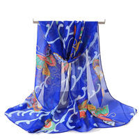 Écharpes de mode pour femmes, foulard en mousseline imprimé, hijab long et doux, écharpe dégradée, châle pour femmes