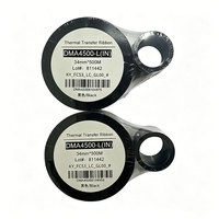 Ruban de transfert thermique en cire-résine de qualité supérieure pour impression de date et de logo, 34 mm * 500 m, vente en gros industrielle