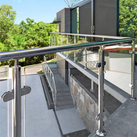 Poteau de balustrade en acier inoxydable 304 316 pour balcon, escalier, terrasse, système de garde-corps extérieur