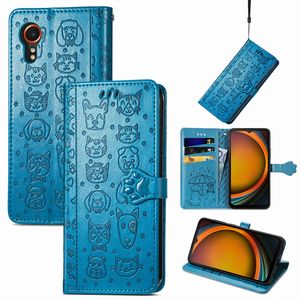 Étui portefeuille à rabat imprimé chat et chien mignon pour <span class=keywords><strong>Samsung</strong></span> X Cover 7, pour Infinix HOT 12i, étui pour carte de crédit - Product Image 4