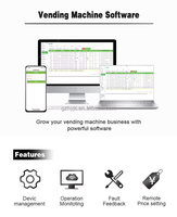 Distributeur automatique réfrigéré compact en acier, très demandé, avec fonction SDK pour snacks et boissons, fonctionnement par pièces et lecteur de carte, clavier inclus