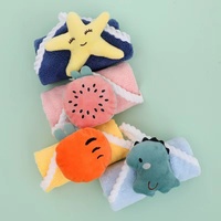 Serviette en microfibre douce de haute qualité, en velours corail, pour le visage des bébés, jouet en peluche, serviette à main pour le bain des enfants