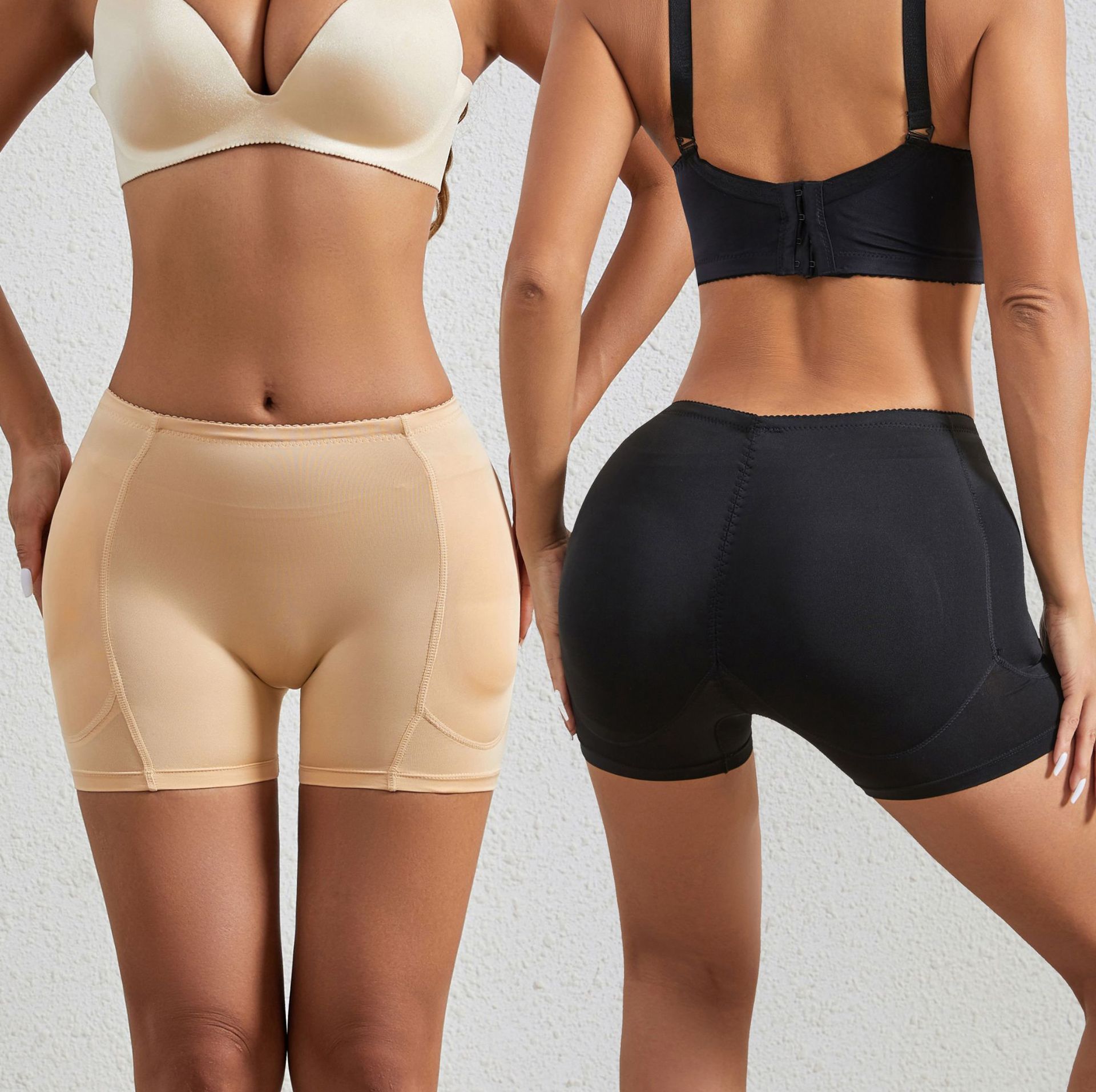 High-Waist Tummy-Control Brief (8915): side profile showing zones and edge stability