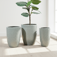 Grand pot en céramique émaillée, taille personnalisée, pot à fleurs simple et moderne pour l'intérieur, l'extérieur, la maison, l'hôtel, le jardin, utilisation au sol