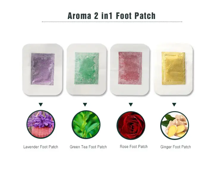 China factory directly supply improve sleeping quality lavender essential oil detox foot patch