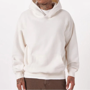 Pull à la mode Fabricants personnalisés 80% coton 20% polyester Sweat à capuche imprimé à manches longues Sweat à capuche en coton polaire 300 g/m² - Product Image 2