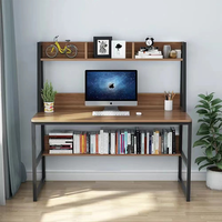Table d'étude en bois de bureau d'ordinateur de bureau d'écriture de Style de mode avec la conception d'étagère