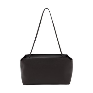 Sac baguette mini en cuir d'agneau noir avec double bandoulière |   Fabrication sur mesure OEM/ODM pour les marques de mode de luxe - Product Image 1