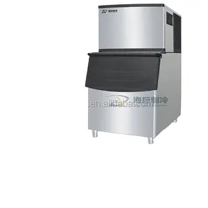 Máquina de cubos de gelo para restaurantes/cafeterias/supermercados, máquina de cubos de gelo comercial Emerson feita na China, automática para hotéis