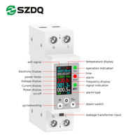 Medidor de energía monofásico WiFi controlado por aplicación Tuya con características de protección contra sobretensión/subtensión/sobrecorriente/sobrecarga