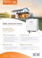 Onduleur solaire hybride Solis 12 KW/15KW/18KW/20KW à onde sinusoïdale pure, efficacité 99,9%, intégration à contact sec unique, télécommande