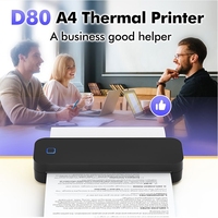 Imprimante portable sans fil pour voyage imprimante thermique sans encre A4 papier thermique Android bureau voiture maison Mini imprimante portable