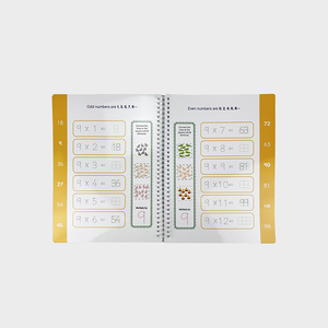 Flipbook interattivo per l'apprendimento precoce delle staminali che si autocontrollano <span class=keywords><strong>tabelline</strong></span> 2-16 giocattoli di materiale cartaceo didattico - Product Image 5