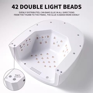 Recargable 60W Portable Cordless Lamp for Nails <b>with</b> LCD Display Manicure UV LED <b>Light</b> Rechargeable LED Gel Nail Lamp UV - Product Image 6