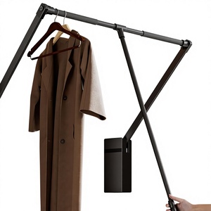ราวแขวนผ้าติดผนั<span class=keywords><strong>ง</strong></span>แบบยืดหดได้สำหรับตู้เสื้อผ้า - Product Image 2