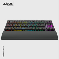 Nuevo Teclado Mecánico Personalizado Aikun GX98713 TKL, Teclado para Juegos Trimodal, Macros, Interruptores Mecánicos de Bajo Perfil, RGB, Batería Recargable