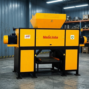 Broyeur de déchets FRP à double arbre semi-automatique 415 volts, machine de broyage de plastique pour le recyclage industriel, parmi les plus vendus - Product Image 1