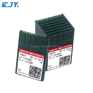 Aiguilles de machine à coudre GROZ-BECKERT UY 118 GBS GHS <span class=keywords><strong>FLX</strong></span> 118 GBS pour surjeteuses / machines à 4 aiguilles et <span class=keywords><strong>6</strong></span> fils - Product Image 2