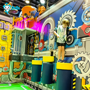Parc d'aventure intérieur personnalisé, parc de trampolines, structure d'escalade, équipement de terrain de jeu intérieur commercial pour enfants, mousse, plastique, corde - Product Image 2