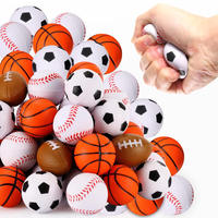 Ballons anti-stress personnalisables en forme de mini-ballon de baseball, vente directe usine, jouet éducatif et de compression