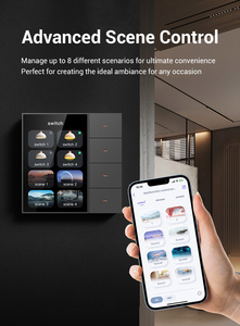 2024 vàng An ninh ZigBee 3.5 inch thông minh màn hình nhà tường thiết bị chuyển mạch màn hình thông minh với 4 nhóm cảnh và 4 ánh sáng mờ - Product Image 5