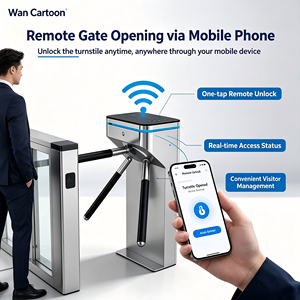 Tourniquet intelligent de luxe en acier inoxydable avec scanner de <span class=keywords><strong>code</strong></span> QR anti-écrêtlement, pour stations de métro et gares ferroviaires, protection IP66 - Product Image 2