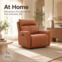 Fauteuil inclinable rembourré manuel