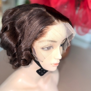 Perruque Ombre de Haute Qualité en Cheveux Naturels, Perruque à Fermeture Frontale, Brun Clair, 100% Cheveux Humains Vietnamiens - Product Image 2