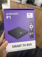 Boîtier TV Android 14 P1 à prix d'usine, original, 4K, Quad Core, 1 Go de RAM, 8 Go/16 Go de ROM, Wi-Fi double bande 2.4G/5G, télécommande vocale