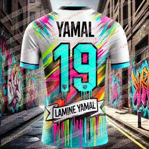 Camiseta Deportiva de Verano, Nueva, Estilo Yamal, para Entrenamiento Diario, Cómoda, Jersey de Fútbol - Product Image 3