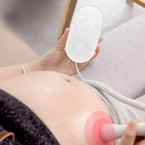 Monitor de frecuencia cardíaca fetal Kanglile U6 blanco, Doppler a batería para mujeres embarazadas, uso doméstico - Product Image 2