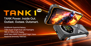 Smartphone robuste Oscal Tank 1 5G, écran LCD 6,7 pouces 120 Hz FHD, Android 15, processeur octa-core, 64 MP, 12+256 Go, 20000 mAh, NFC, étanche, résistant aux chocs, IP68 - Product Image 4