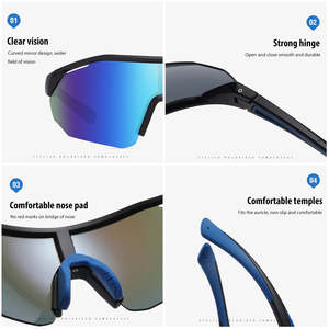 厂家直销时尚防风护目镜偏光UV400滑雪骑行太阳镜女男运动太阳镜 - Product Image 4